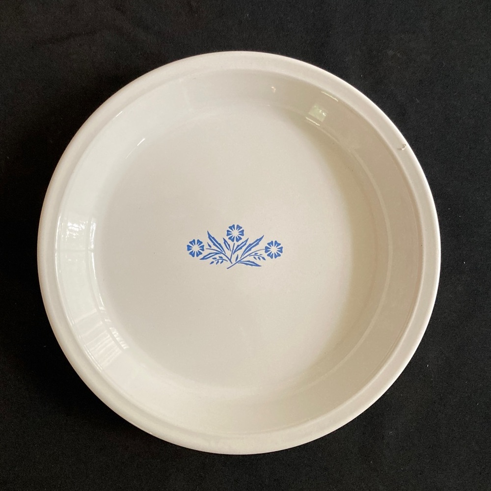 VINTAGE CORNING WARE 🥧 P-309 🥧 BLUE CORNFLOWER - 9 INCH PIE PLATE - Picture 8 of 8